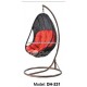 2015 Indoor rattan hanging chair/patio swing with canopy/garden swing(DH-231)